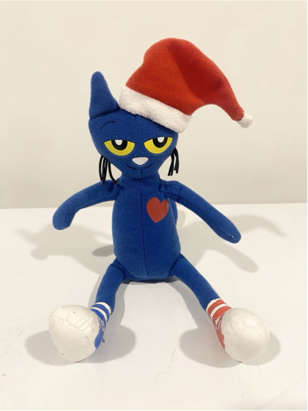 Pete the Cat Saves Christmas Plush 14” James Dean Santa Hat MerryMakers